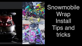 Snowmobile wrap install tips and tricks [upl. by Nawuj]