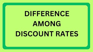 DIFFERENCE AMONG DISCOUNT RATESM WHAT IS DISCOUNT BILL EXPORT DISCOUNT BILL WHAT IS DISCOUNT [upl. by Syman]