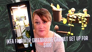 Ikea Fabrikor Greenhouse Cabinet Set Up for 100 [upl. by Langley]