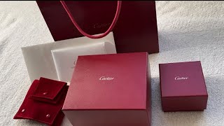 Cartier Panthere de Cartier watch amp Cartier Love Ring Unboxing [upl. by Haldas]