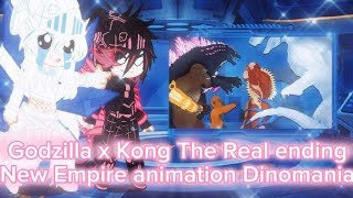 Kaijus React a Godzilla x Kong The Real ending New Empire animationDinoManiaYT [upl. by Enelak]