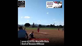 2026 CUTL Mariella Ruiz End of Season Offense [upl. by Tterab918]