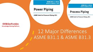 12 Major Differences II ASME B311 amp ASME B313 II Various Clauses II Both Codes [upl. by Brackett28]