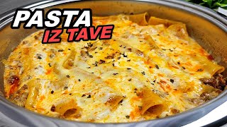 Zapečena pasta sa mljevenim mesom i sirom Kaneloni recept [upl. by Assin]