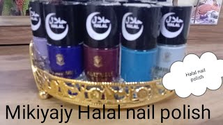 Halal Nail polish MikiyajyBreathable nail polish Mikiyajyai instagramnails [upl. by Ardnasak222]