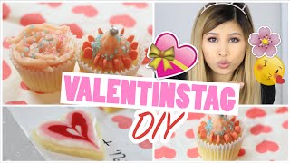 DIY VALENTINSTAGS GESCHENK IDEE  Cupcakes mit ROSEN Frosting  Kisu [upl. by Geithner]