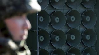 South Responds to North Korea With Loudspeakers [upl. by Corbet690]