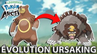 Faire EVOLUER URSARING en URSAKING  LÉGENDES POKÉMON ARCEUS [upl. by Ellehcit853]