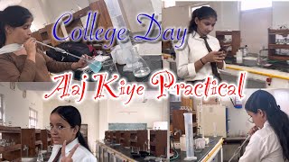 College Me Kiya Aaj Practical 🔭🧪 🔬  Practical Day Vlog [upl. by Henryk]