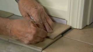 How to Fit Tile Around Door Casings amp Jambs [upl. by Bigford]