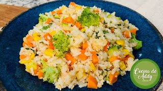 Básico Saludable CÓMO HACER ARROZ Y QUINOA Con Verduras AL VAPOR No se pega  Cocina de Addy [upl. by Aivirt]