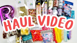 JOANN  HOBBY LOBBY HAUL  Beads Trims Sequins  MORE [upl. by Harahs]