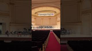 Carnegie Hall debut one year ago  Soundcheck 🇺🇸 [upl. by Pentha]