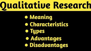 Qualitative Research गुणात्मक शोध [upl. by Ddene]