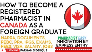 How to Become a Registered Pharmacist in Canada as a Foreign Graduate [upl. by Nellak]