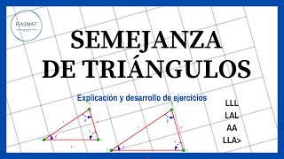 Semejanza de triángulos  Ejercicios resueltos [upl. by Anneuq]