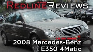 2008 MercedesBenz E350 4Matic Review Walkaround Start Up Test Drive [upl. by Bodkin]