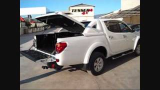 At wwwaccessories4x4com Mitsubishi L200 Triton Longbed sport cover 4x4 off road accessories [upl. by Mohandas]