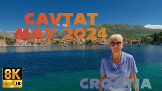 Cavtat Croatia  8K Walkthrough May 2024 [upl. by Ehttam]