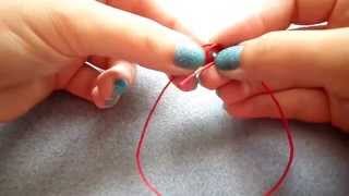 Sliding knot bracelet tutorial The easiest tutorial on YouTube [upl. by Noreik579]