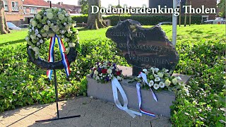 4 mei Dodenherdenking Gemeente Tholen 2024  Omroep Tholen [upl. by Estas727]