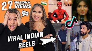 NO WAY THIS IS REAL Latinos react to Viral Indian ReelsTikToks  Vol 7 [upl. by Eramat]