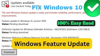 The Next Windows Feature Update Is Ready And Includes Reliability 2023 Easy fix [upl. by Nnaeoj465]