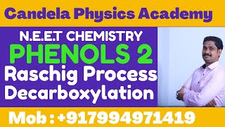 Plus Two ChemistryPhenolsRaschig processdecarboxylationMalayalam explanationPreparation 2 [upl. by Eiboj172]