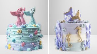 10 Ocean Themed Cake Decorating  Most Satisfying Cake Decorating Recipes  Tasteful [upl. by Julee]