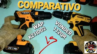 COMPARATIVO WAP K21 ID 02 VS VONDER 112QR [upl. by Whiffen]