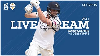 🔴 LIVE  Warwickshire vs Derbyshire  County Championship Day 1 [upl. by Uok925]