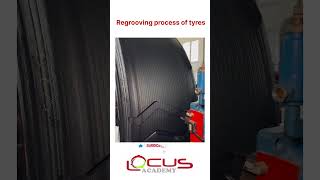 Regrooving process of tyres science educationalvideos viralshorts [upl. by Emlynne]