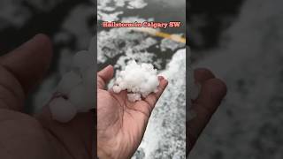 Hailstorm in Calgary Alberta Canada 🇨🇦 canada calgary hailstorm shorts [upl. by Rosenblast]