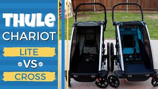 Thule Chariot Lite Vs Cross Comparison Review [upl. by Alol]