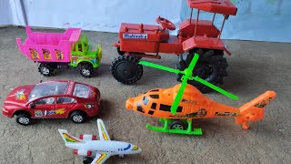 Gadi wala cartoon  toy helicopter tractor video  toy gadi wala video sarwartoys [upl. by Monteria]