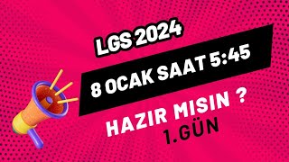 Gönül Savaş Eğitim  LGS 2024  O8 Ocak Sabah Kampı [upl. by Ulrica75]