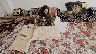 Nomadic Life A Nomadic Woman Crafts Two Pillows and a Mattress [upl. by Nosila]