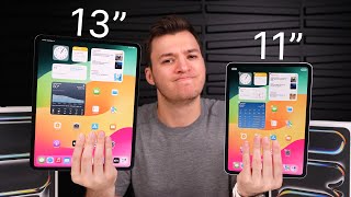 2024 iPad Pro 11” vs 13”  Unboxing Comparison amp Detailed Look [upl. by Dinin]