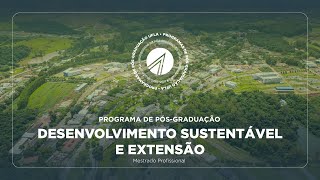 Programa de PósGraduação • Desenvolvimento Sustentável e Extensão Mestrado [upl. by Yrolg]