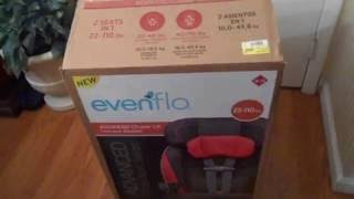 Evenflo advanced chase Lx Harness Booster Review [upl. by Odnam]