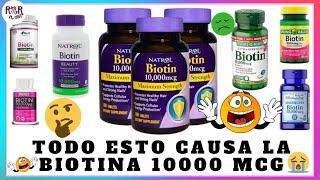 BIOTINA PARA EL CABELLO 10000 mcg Biotin for hair growth CONTRAINDICACIONES 2023 [upl. by Stoughton]