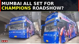 Team India Roadshow Bus Ready To Carry Champions For Victory Lap With Trophy In Mumbai  Top News [upl. by Pius745]