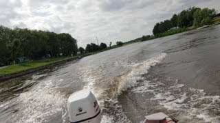 Motorboot Aluboot Quicksilver Weser Rinteln Schaumburg Johnson Außenborder [upl. by Jairia]