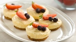 3 Ingredient Little Lemon Cheesecakes [upl. by Strephonn746]