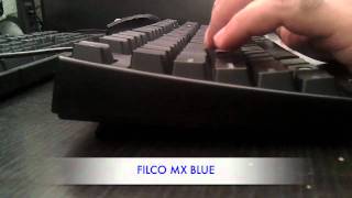 Filco MX Brown vs MX Blue Sound Comparison [upl. by Janek]