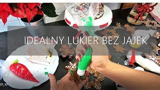 Lukier do pierników lukier królewski przepis wegański Dekorowanie pierników [upl. by Lauryn]