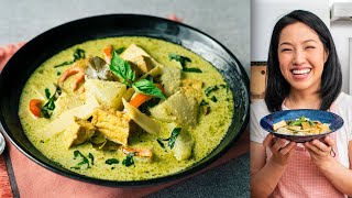 Amazing Thai Green Curry for Vegan Skeptics 🌱 [upl. by Elleved]