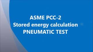 ASME B313 PNEUMATIC TEST [upl. by Ilrebmik956]