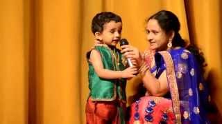 2 year old boy reciting telugu slokas and months [upl. by Arriet]