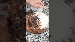 Chocolate Fudgy Brownie Recipe No Butter No Eggs shorts [upl. by Ahsekyt]